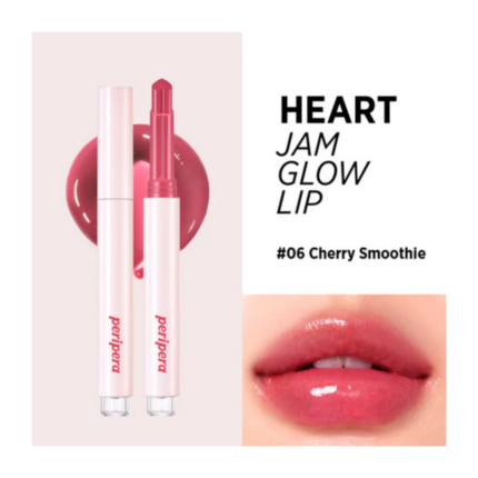 Peripera Heart Jam Glow Lip #06 Cherry Smoothie 3