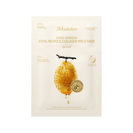 JM Solution Honey Luminous Royal Propolis Collagen Patch Mask 