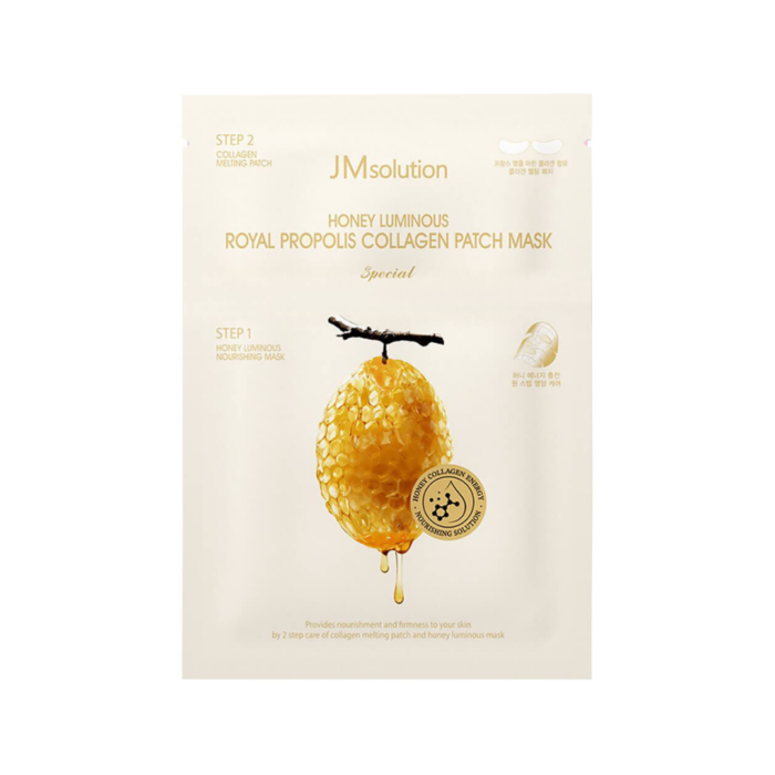 JM Solution Honey Luminous Royal Propolis Collagen Patch Mask  3