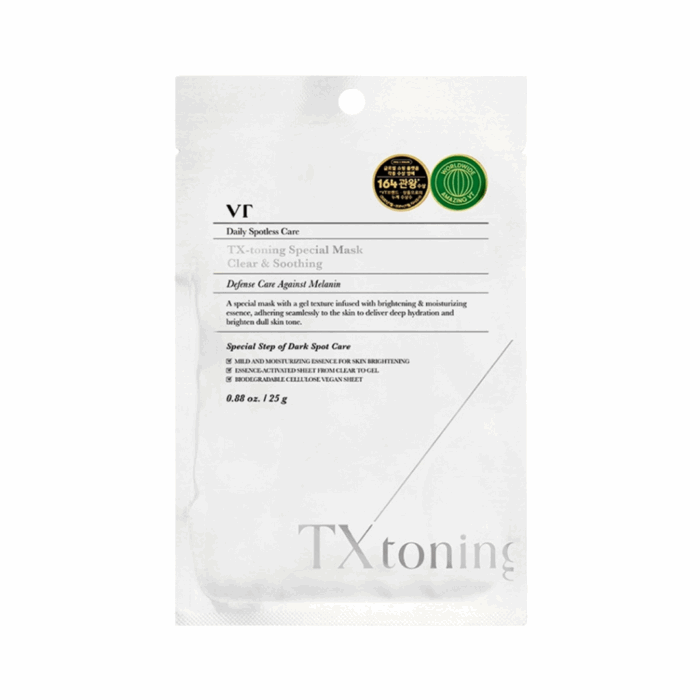 VT Cosmetics Осветляющая тканевая маска с транексамовой кислотой 1шт. — изображение 1