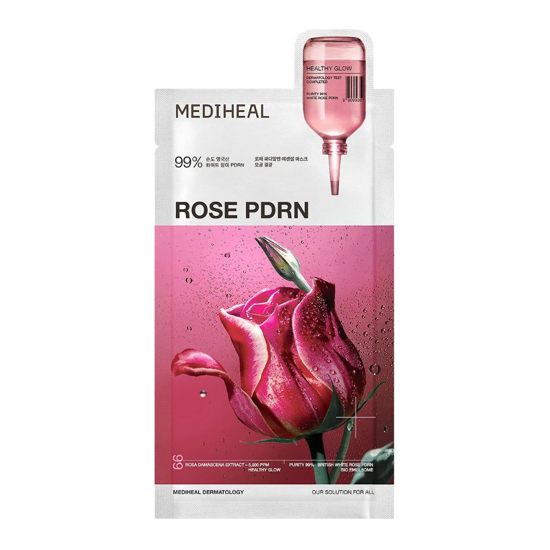 Mediheal Rose PDRN Tuchmaske zur Porenverfeinerung 1 St. 3 Mediheal Rose PDRN Tuchmaske zur Porenverfeinerung 1 St. – Bild 1