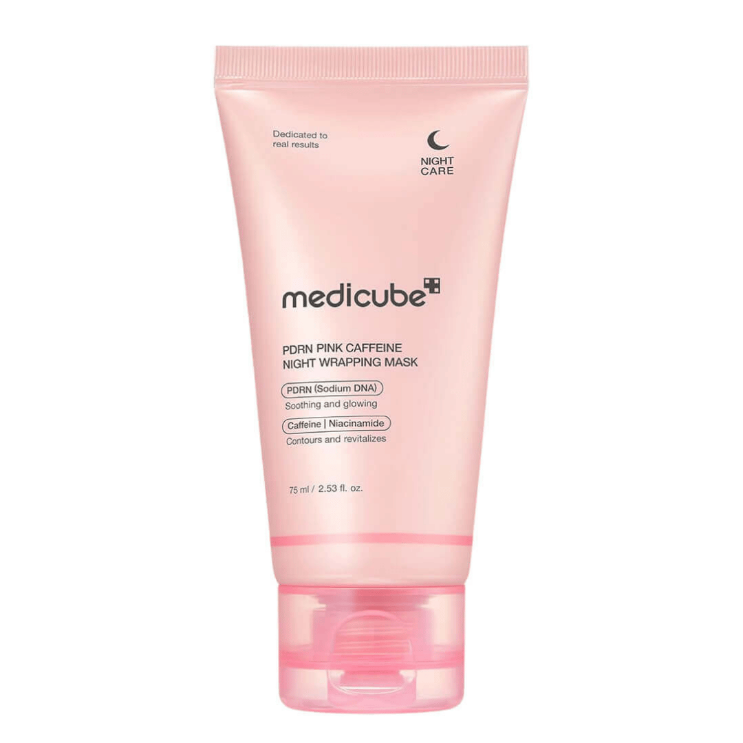 Medicube PDRN Pink Caffeine Night Wrapping Mask 75 ml. 3 Medicube PDRN Pink Caffeine Night Wrapping Mask 75 ml. – Bild 1