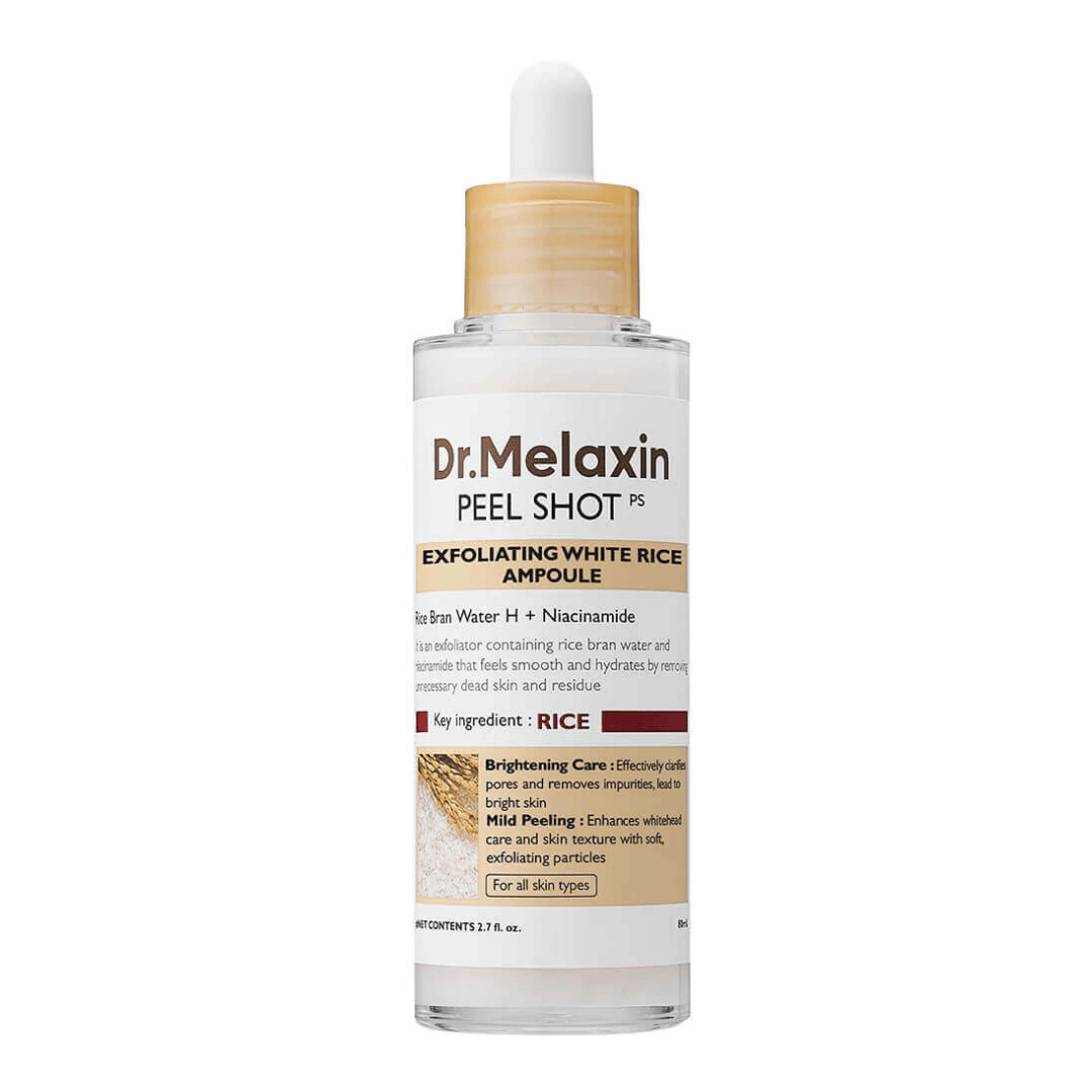 Dr.Melaxin Peel Shot Exfoliating White Rice Ampoule 80 ml. 3 Dr.Melaxin Peel Shot Exfoliating White Rice Ampoule 80 ml. – Bild 1