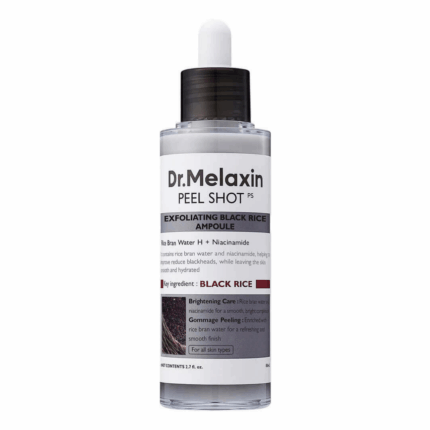 Dr.Melaxin Peel Shot Exfoliating Black Rice Ampoule 80 ml.