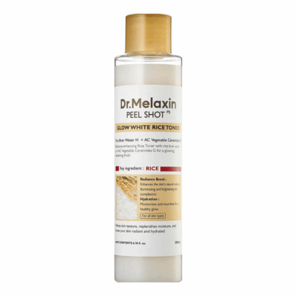Dr.Melaxin Peel Shot Glow White Rice Toner 200 ml.