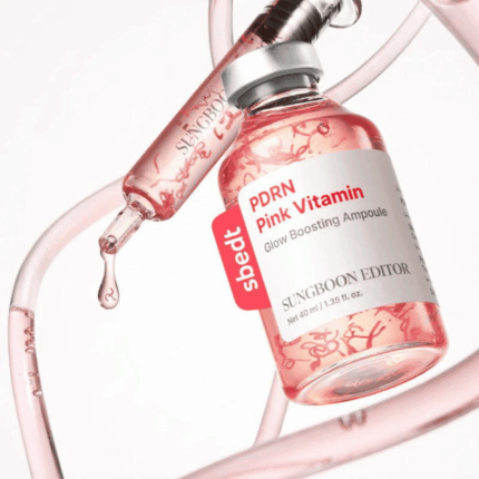 Sungboon Editor Pink PDRN Glow Boosting Ampoule 40ml. 3